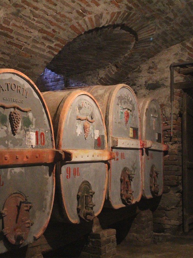 Antiche botti in metallo